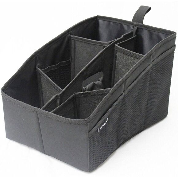 Car Console Organizer AutoMuko with 6 Large Pockets, Adjustable Dividers. - Picture 1 of 6